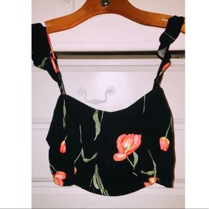 SOLD Lush Boutique Floral Crop Top